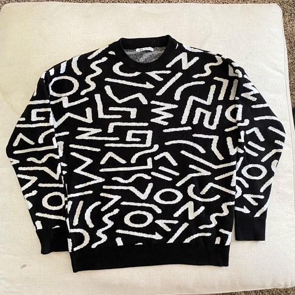 ZARA Geometric Jacquard Sweater Size S - Picture 3 of 6